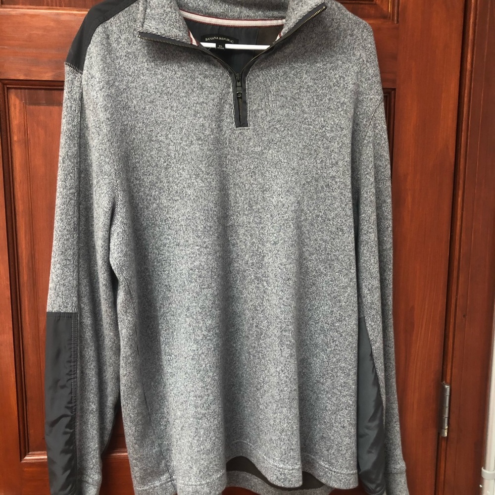 Banana republic men’s half zip sweater